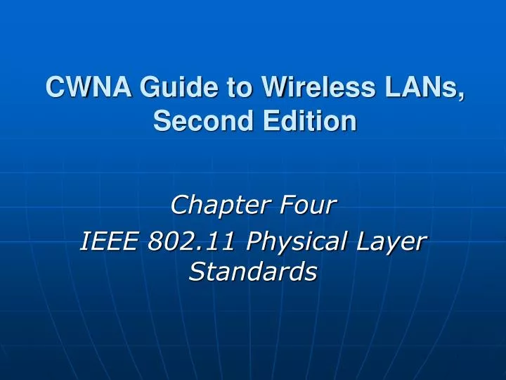 cwna guide to wireless lans second edition