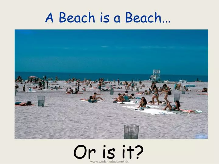 a beach is a beach
