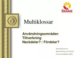 multiklossar