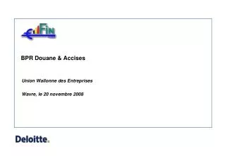 bpr douane accises