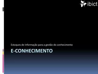 estoques de informa o para a gest o do conhecimento