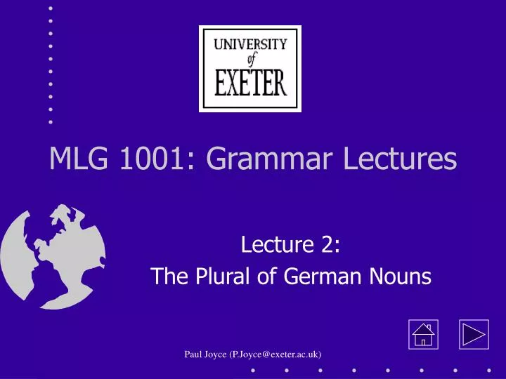 mlg 1001 grammar lectures