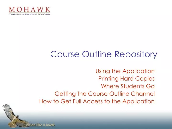 course outline repository