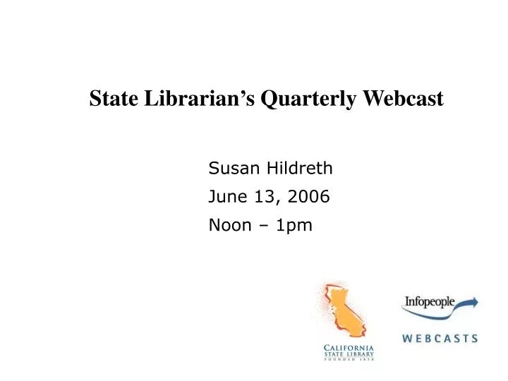 state librarian s quarterly webcast