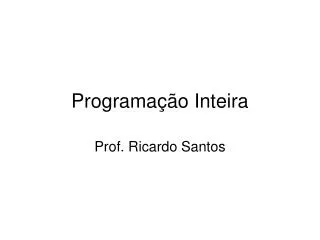 programa o inteira