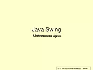 java swing