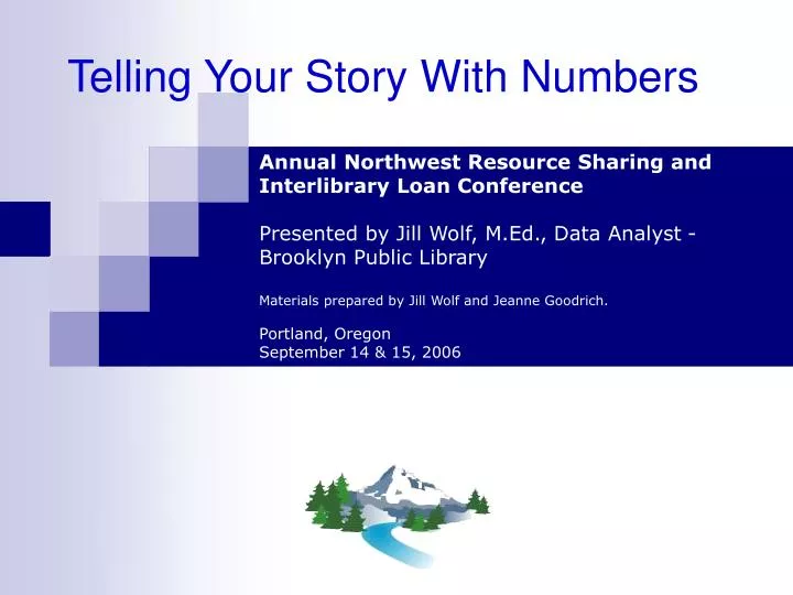 telling your story with numbers