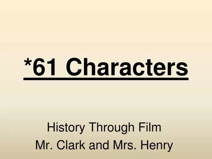 61 characters