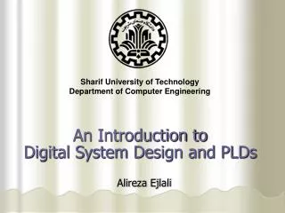an introduction to digital system design and plds