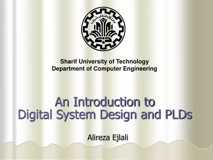 an introduction to digital system design and plds