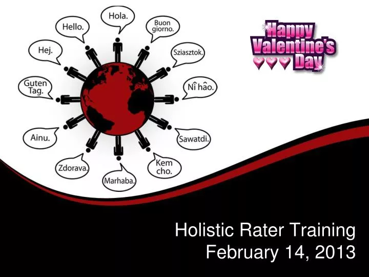 holistic rater training february 14 2013