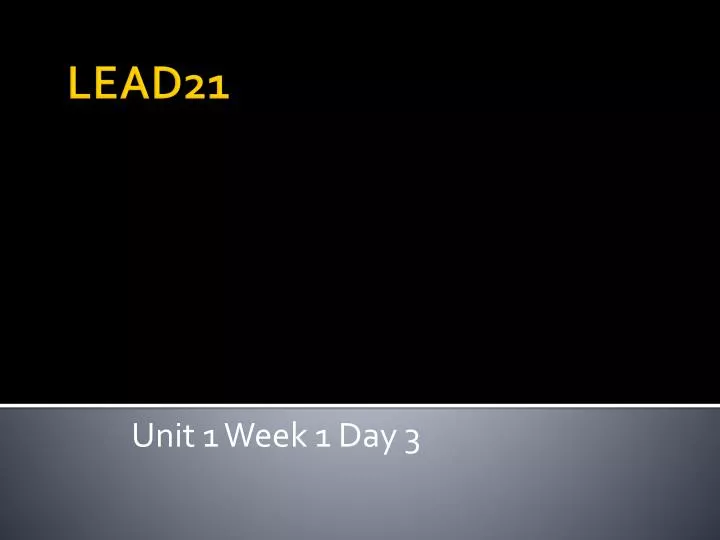 unit 1 week 1 day 3