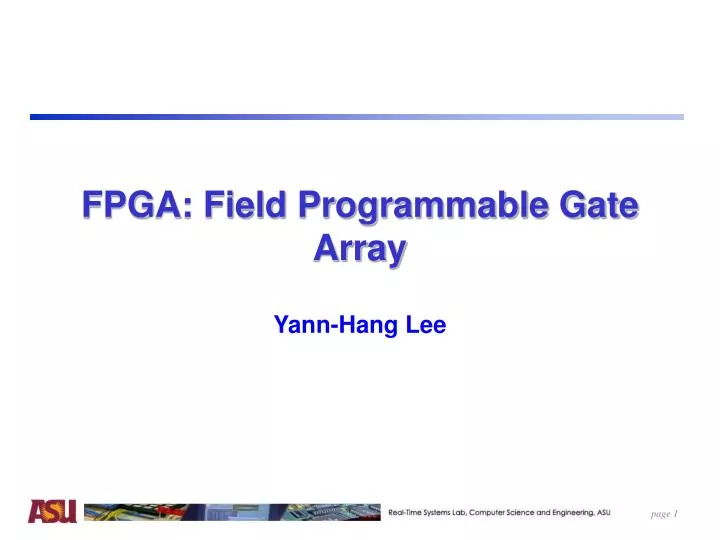 fpga field programmable gate array