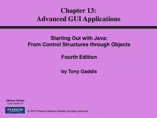 Chapter 13: Advanced GUI Applications