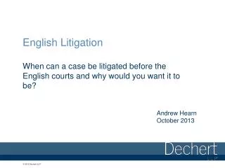 English Litigation