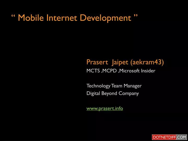 mobile internet development