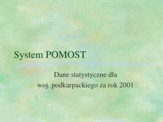 system pomost