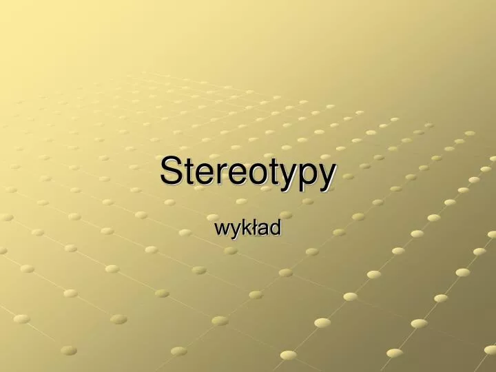 stereotypy