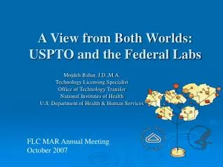 A View from Both Worlds: USPTO and the Federal Labs