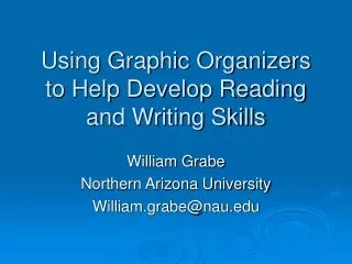 Using Graphic Organizers to Help Develop Reading and Writing Skills