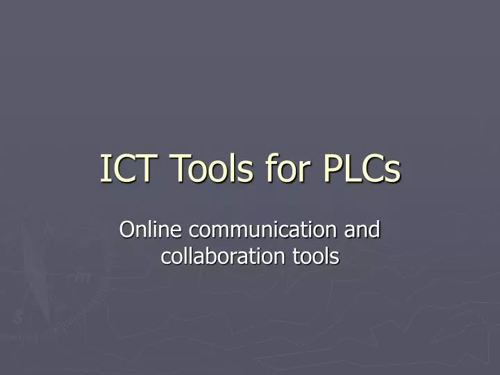 ict tools for plcs