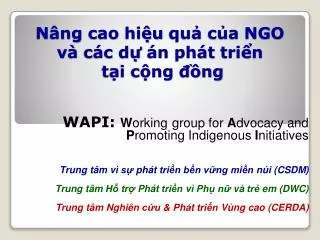 n ng cao hi u qu c a ngo v c c d n ph t tri n t i c ng ng