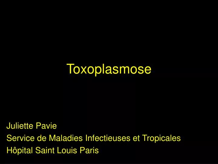 toxoplasmose