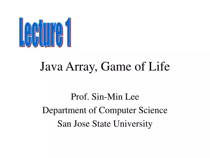 java array game of life