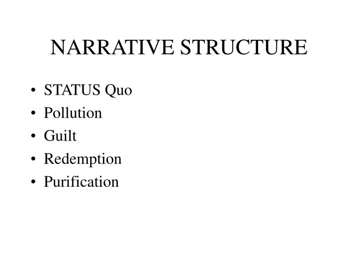 narrative structure