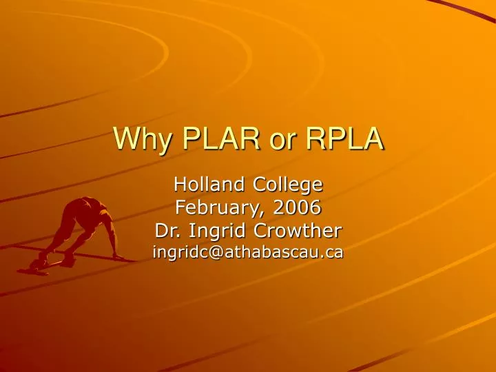 why plar or rpla