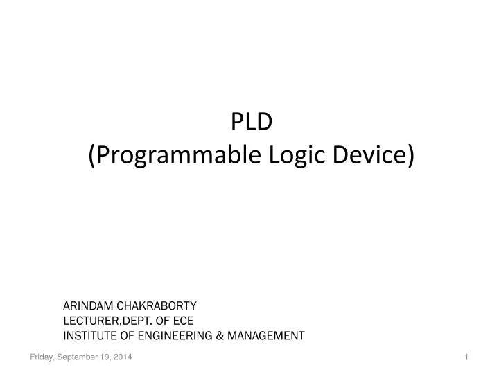 pld programmable logic device