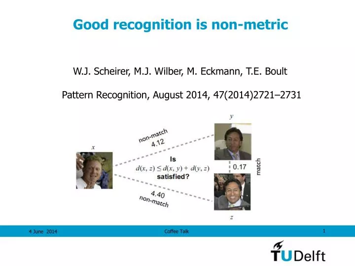 good recognition is non metric