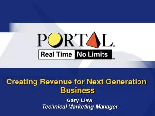 Creating Revenue for Next Generation Business