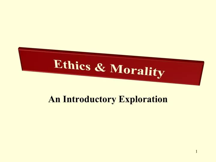 ethics morality