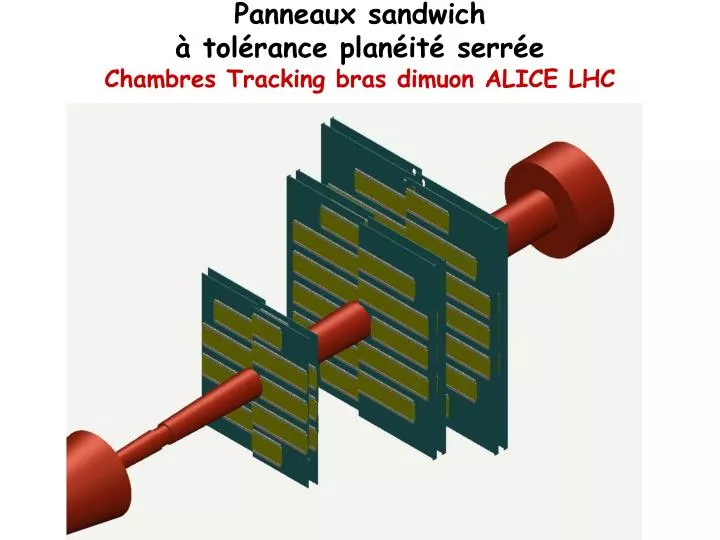 panneaux sandwich tol rance plan it serr e chambres tracking bras dimuon alice lhc