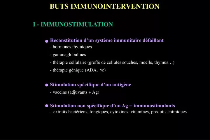 buts immunointervention