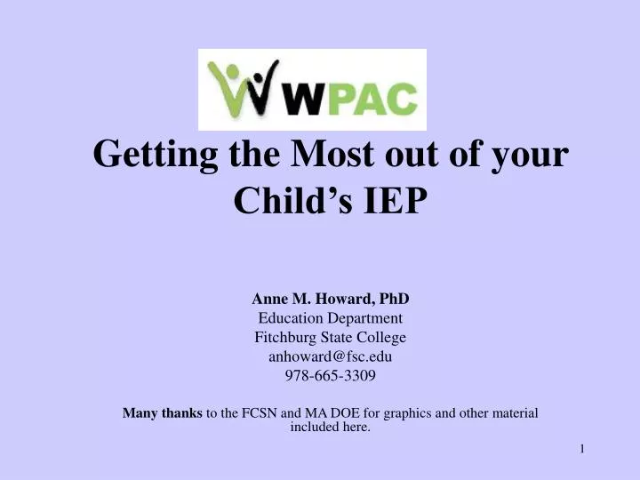 getting the most out of your child s iep