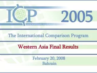 The International Comparison Program