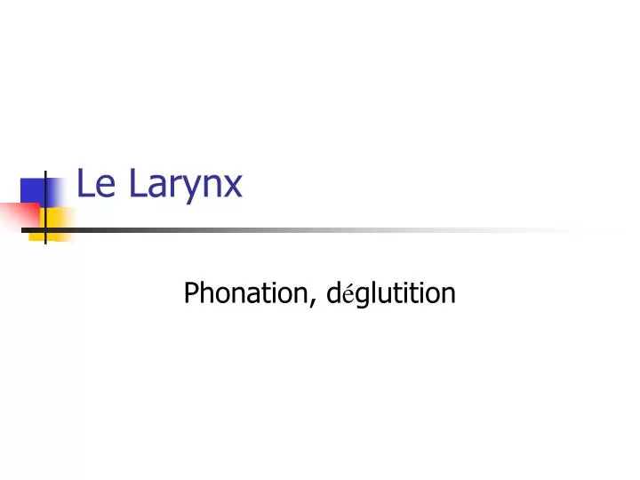 le larynx