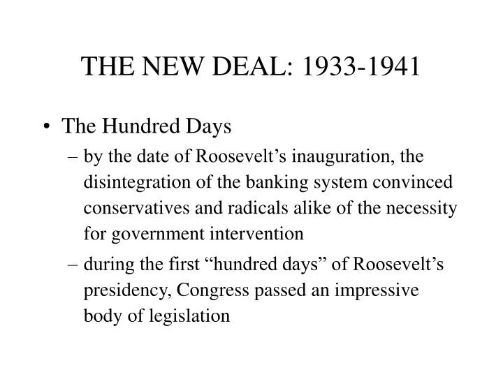 the new deal 1933 1941