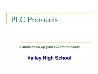 PLC Protocols