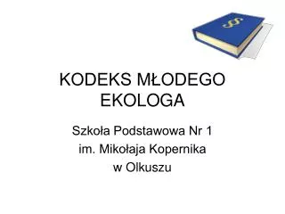 kodeks m odego ekologa