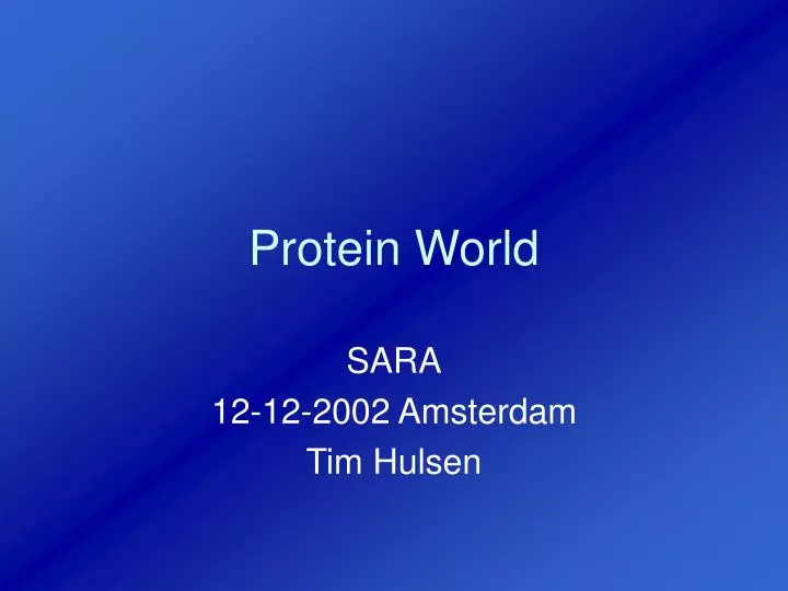 protein world