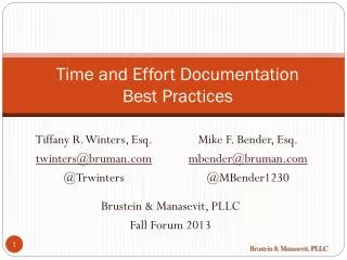 Time and Effort Documentation Best Practices