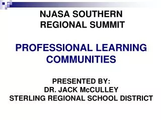 What is a Professional Learning Community?