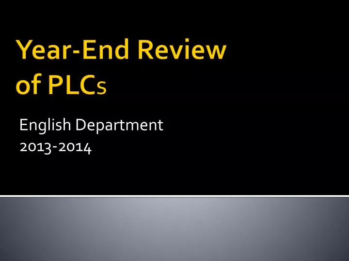english department 2013 2014