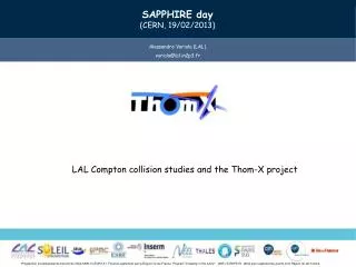 LAL Compton collision studies and the Thom-X project