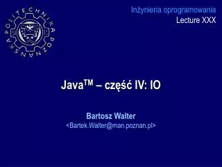 java tm cz iv io