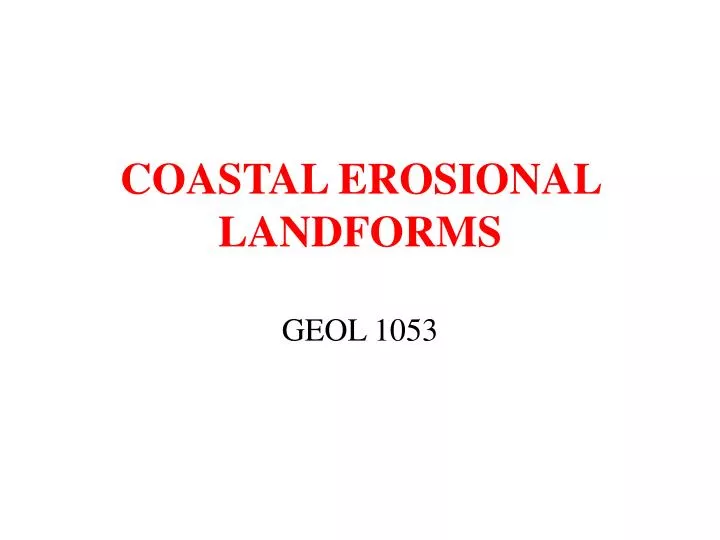 coastal erosional landforms