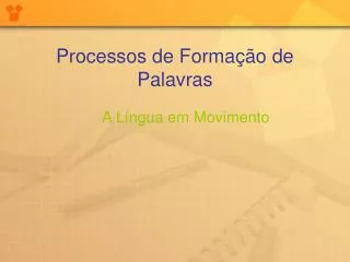 processos de forma o de palavras